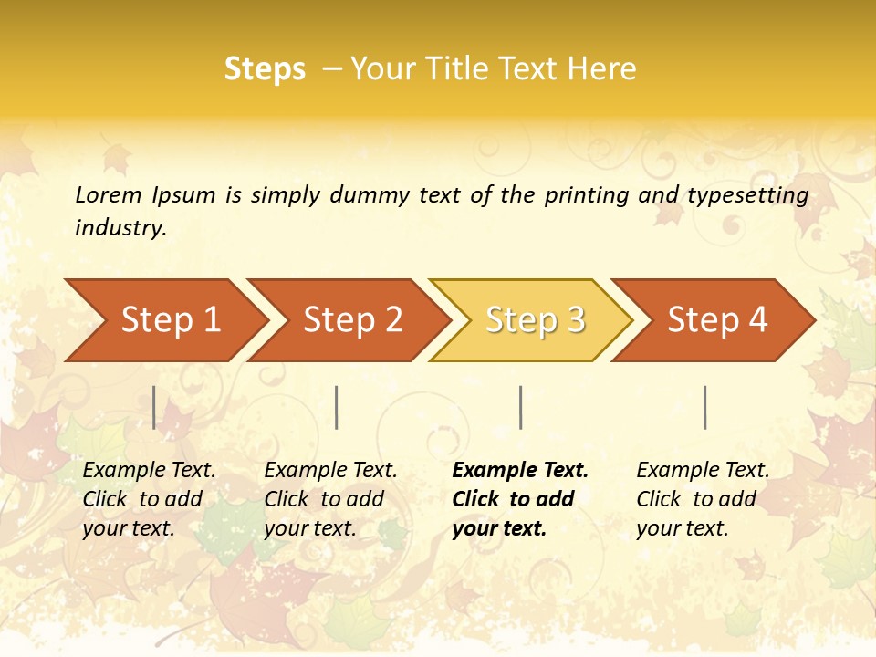 Ornament Falling Vector PowerPoint Template
