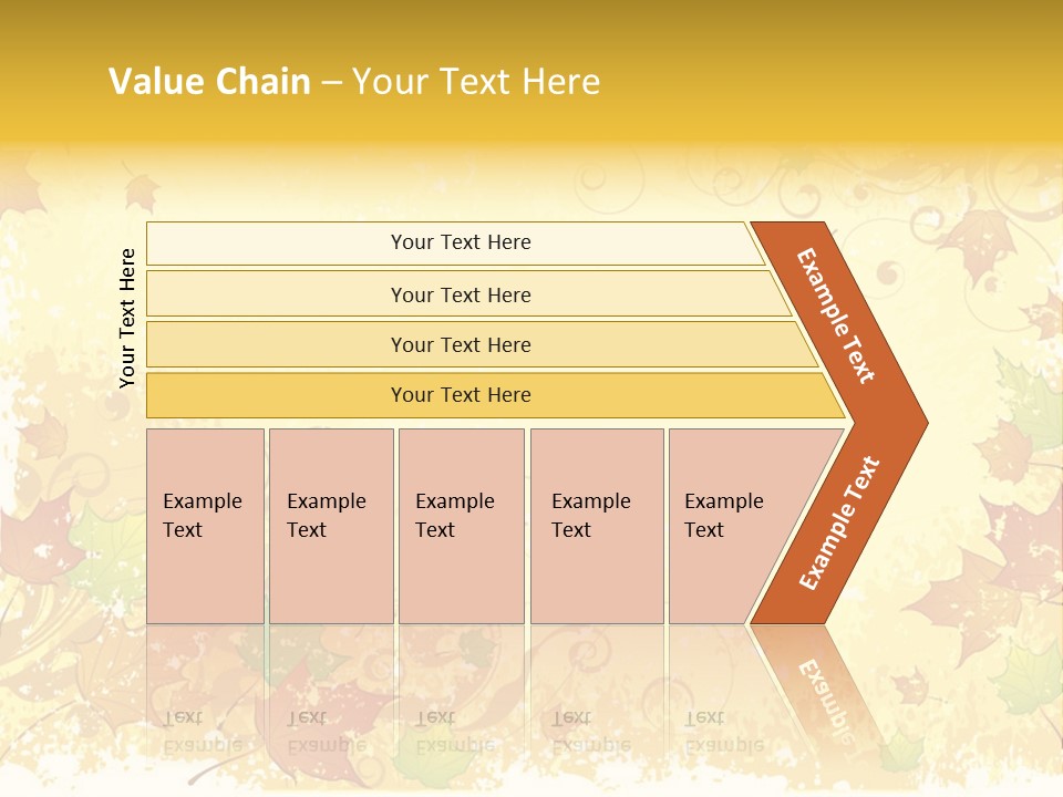 Ornament Falling Vector PowerPoint Template