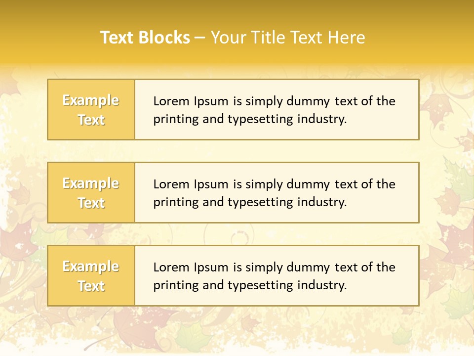 Ornament Falling Vector PowerPoint Template