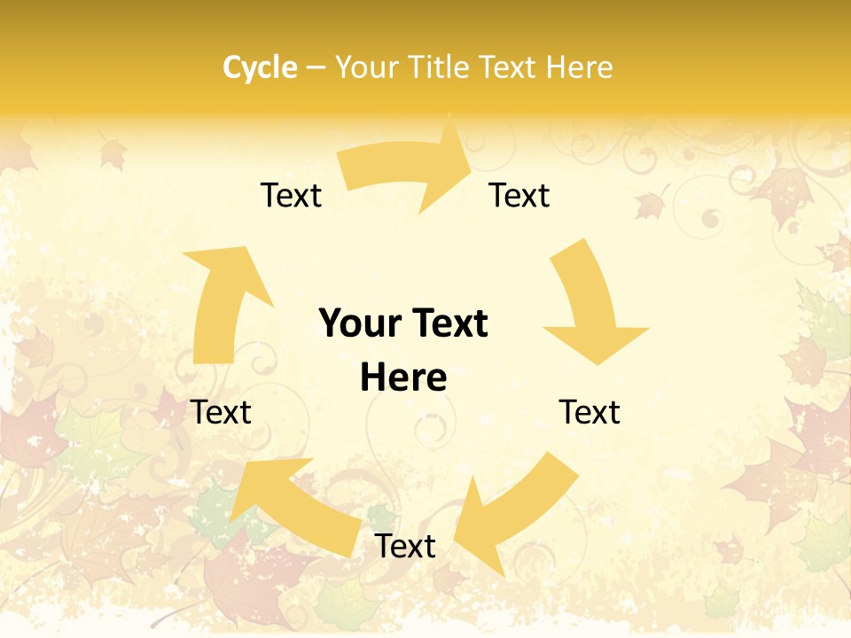 Ornament Falling Vector PowerPoint Template