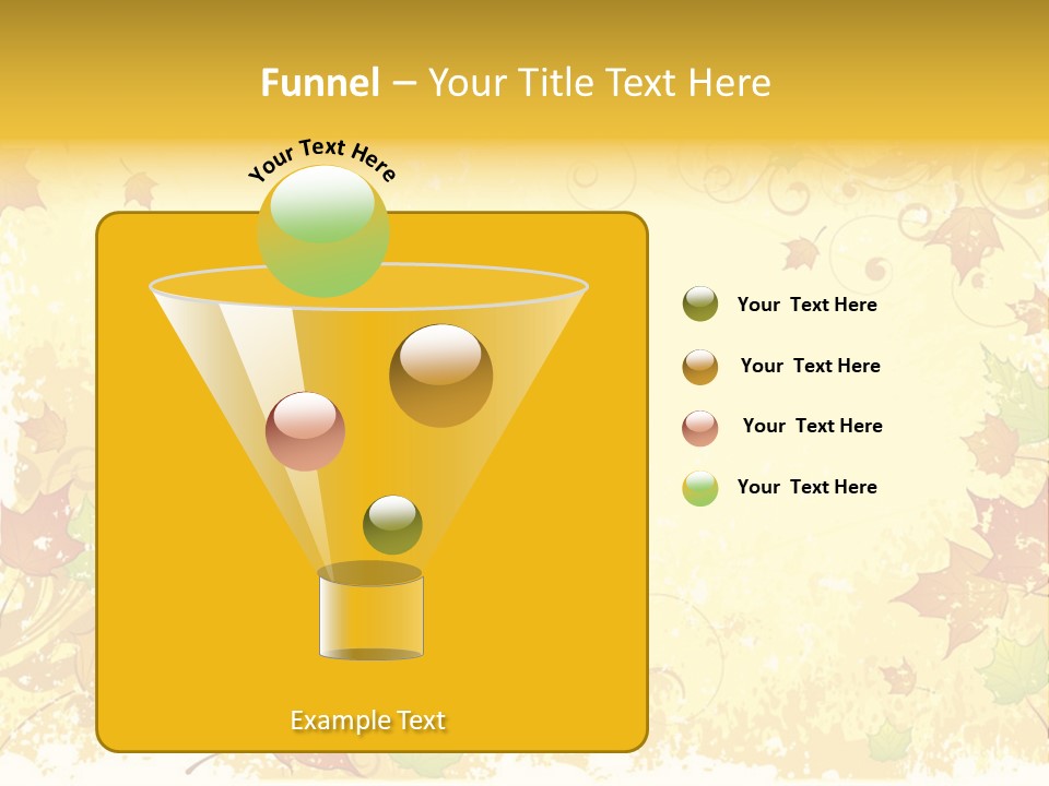 Ornament Falling Vector PowerPoint Template