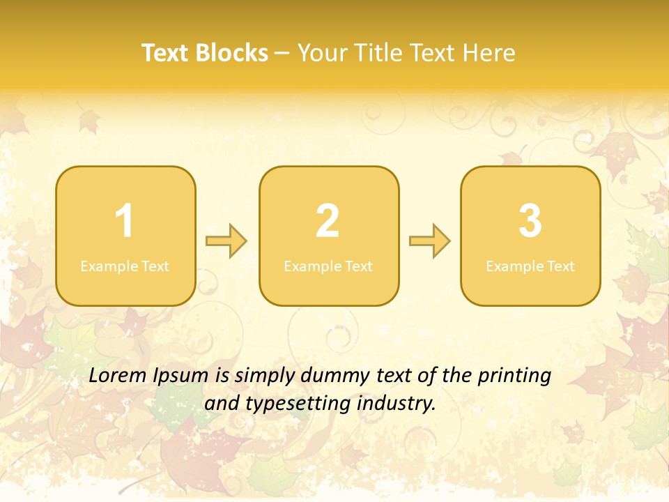 Ornament Falling Vector PowerPoint Template