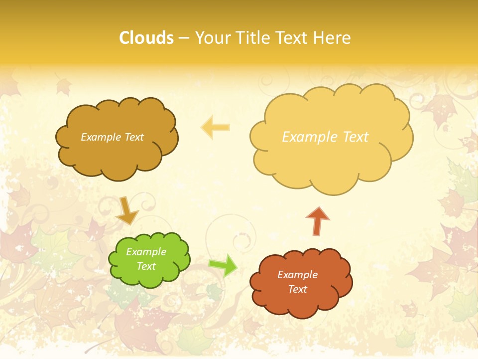 Ornament Falling Vector PowerPoint Template