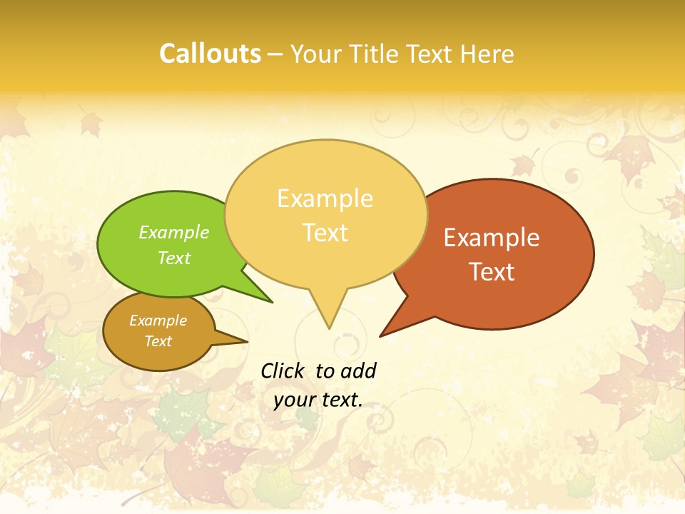 Ornament Falling Vector PowerPoint Template