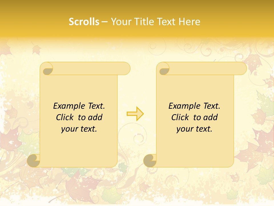 Ornament Falling Vector PowerPoint Template