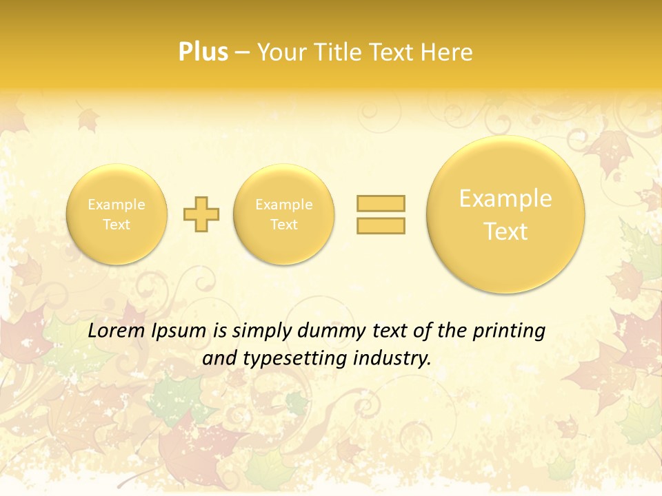 Ornament Falling Vector PowerPoint Template
