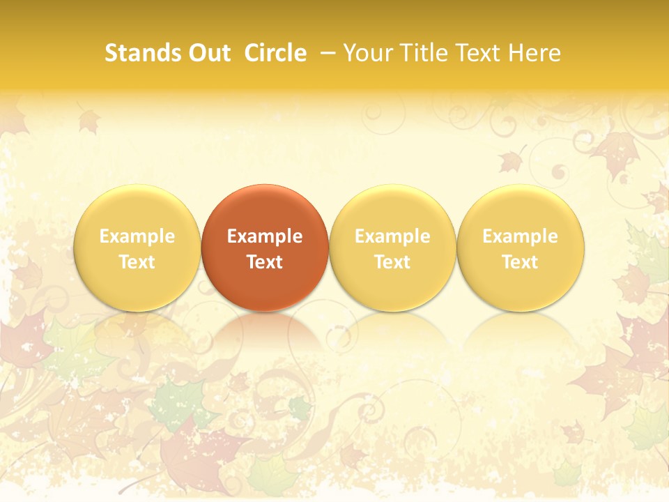 Ornament Falling Vector PowerPoint Template