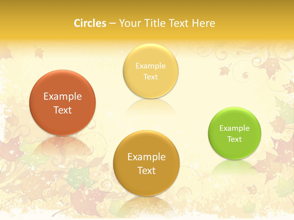 Ornament Falling Vector PowerPoint Template