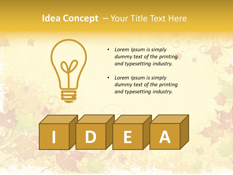 Ornament Falling Vector PowerPoint Template