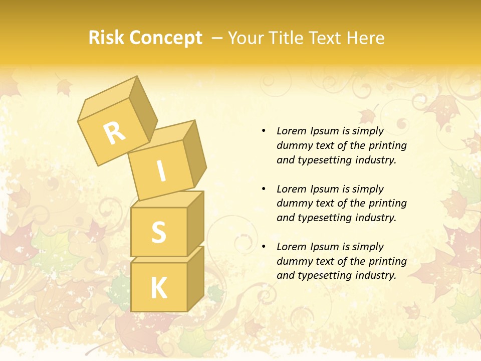 Ornament Falling Vector PowerPoint Template