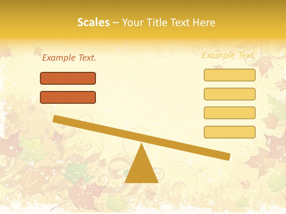 Ornament Falling Vector PowerPoint Template
