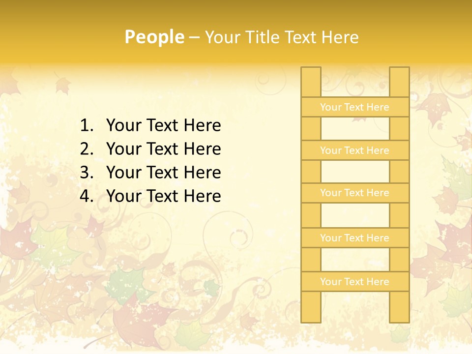 Ornament Falling Vector PowerPoint Template