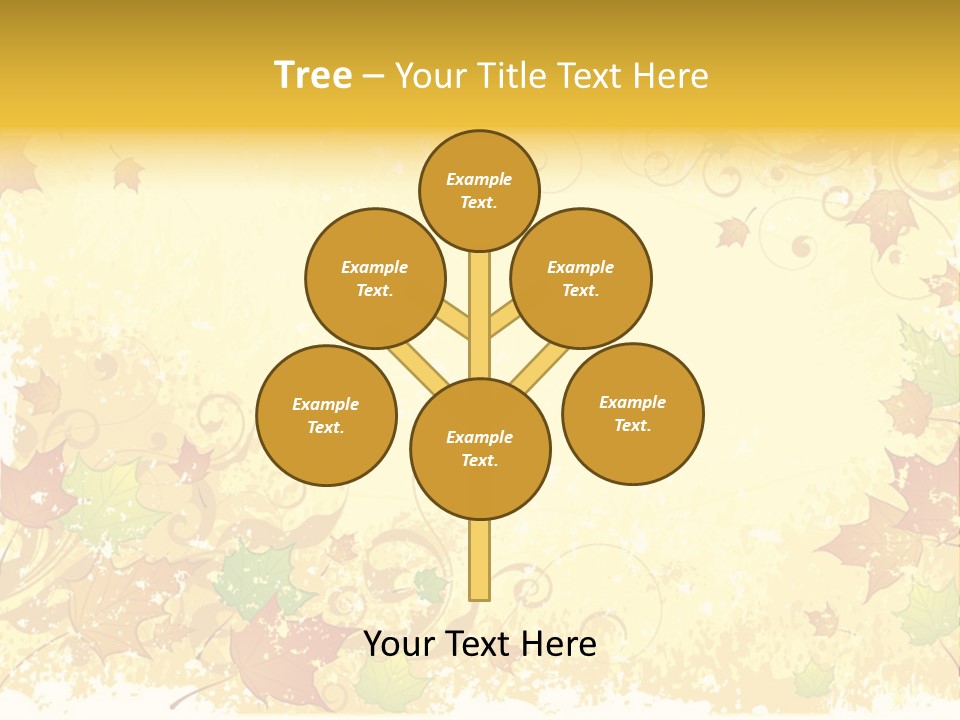 Ornament Falling Vector PowerPoint Template