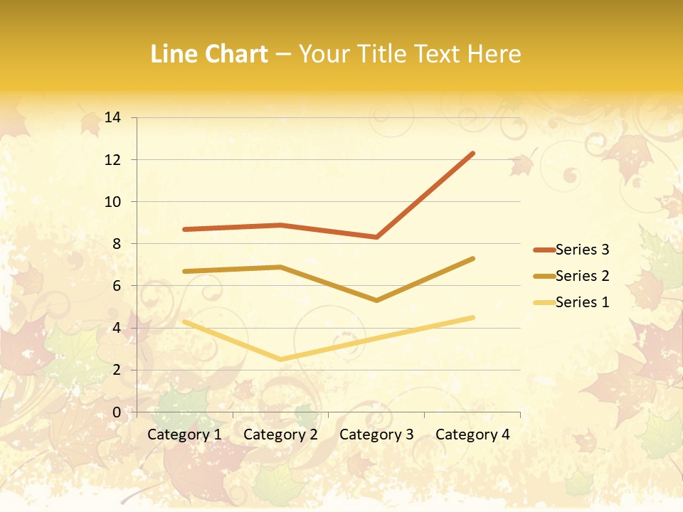 Ornament Falling Vector PowerPoint Template