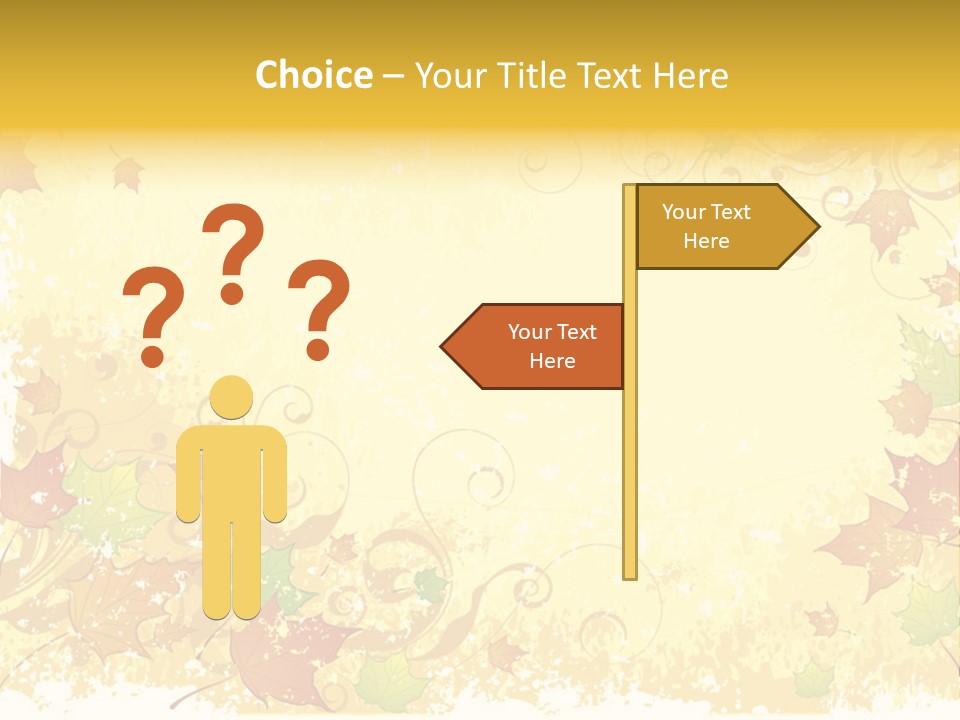 Ornament Falling Vector PowerPoint Template