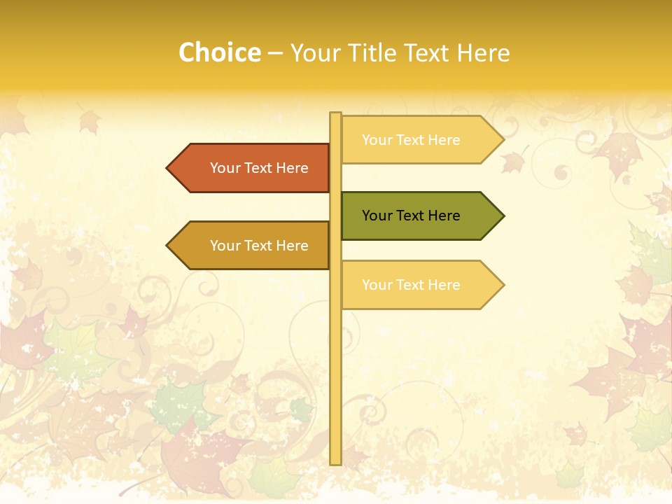 Ornament Falling Vector PowerPoint Template