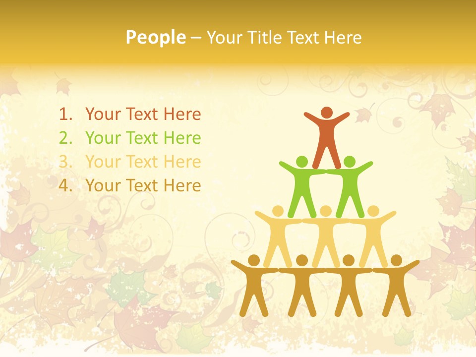 Ornament Falling Vector PowerPoint Template