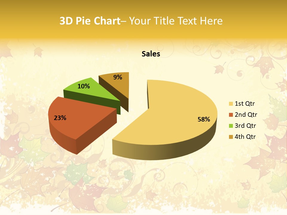 Ornament Falling Vector PowerPoint Template