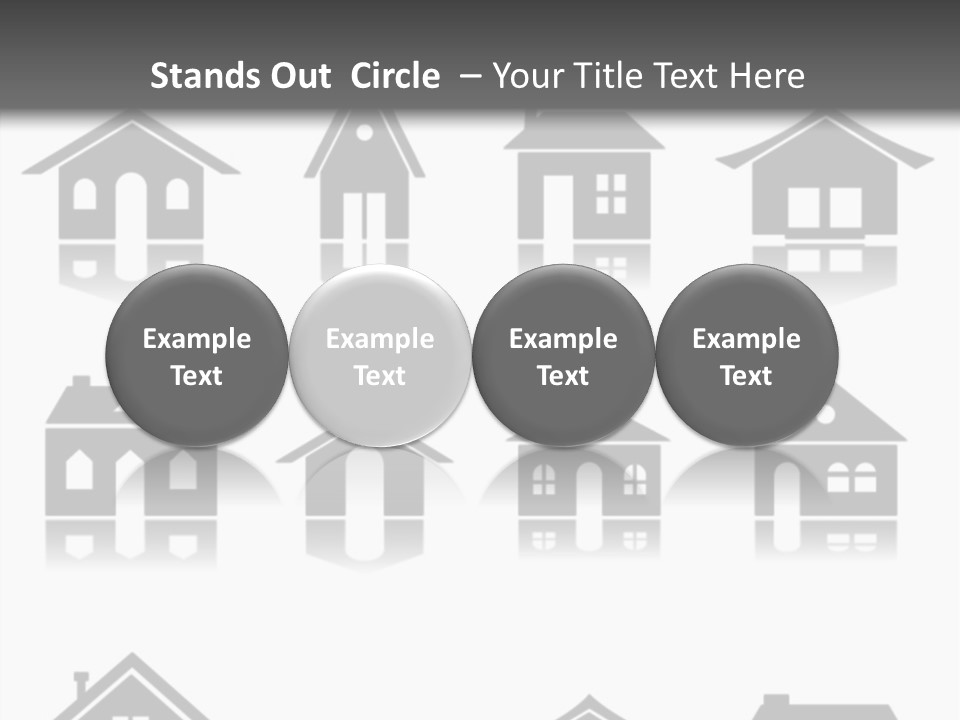 Graphic Reflect White PowerPoint Template