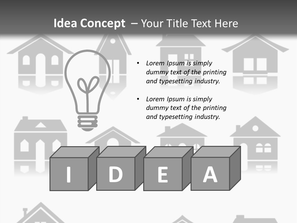 Graphic Reflect White PowerPoint Template