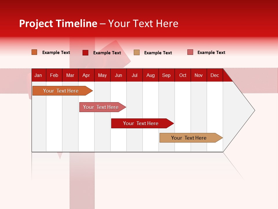 A Red Ribbon Wrapped Around A Present Box PowerPoint Template