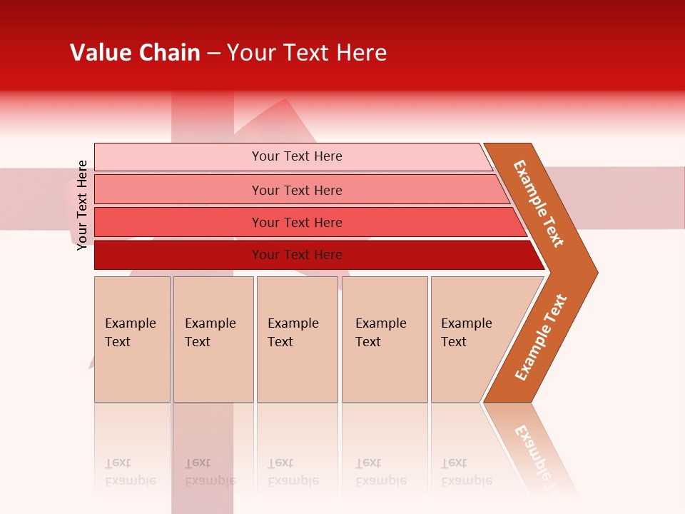 A Red Ribbon Wrapped Around A Present Box PowerPoint Template