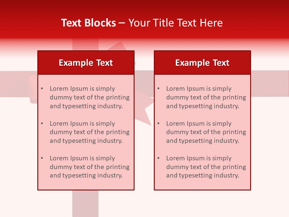 A Red Ribbon Wrapped Around A Present Box PowerPoint Template