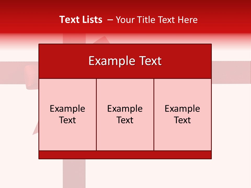 A Red Ribbon Wrapped Around A Present Box PowerPoint Template