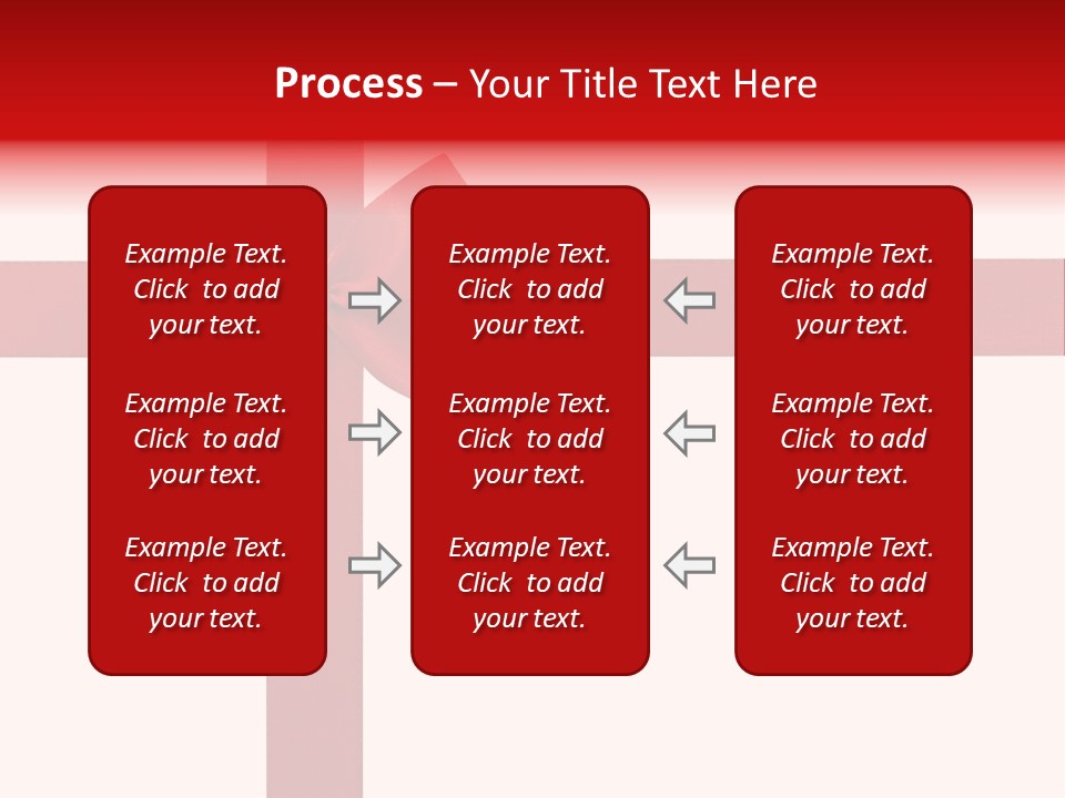 A Red Ribbon Wrapped Around A Present Box PowerPoint Template