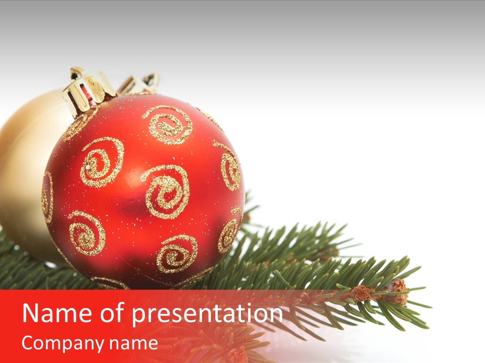 Holiday Tree Celebrating PowerPoint Template