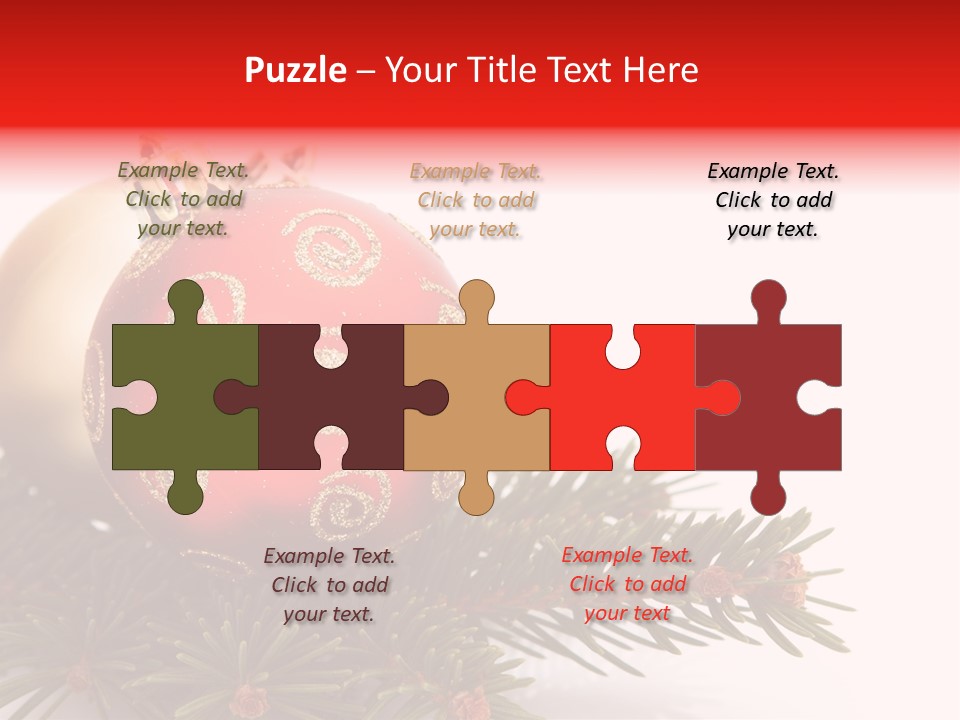 Holiday Tree Celebrating PowerPoint Template