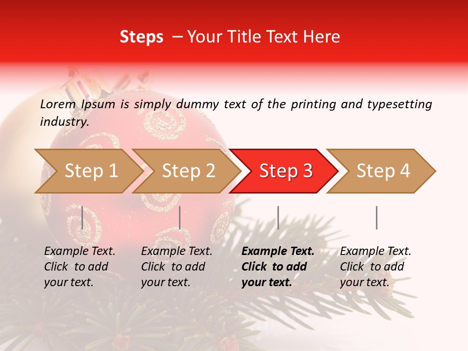 Holiday Tree Celebrating PowerPoint Template
