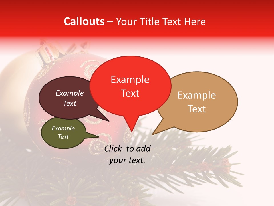 Holiday Tree Celebrating PowerPoint Template