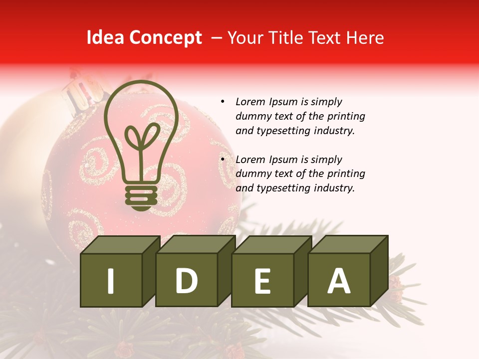 Holiday Tree Celebrating PowerPoint Template