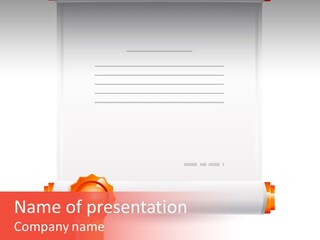 Icon Shadow Document PowerPoint Template