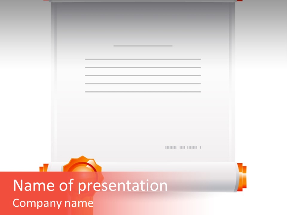 Icon Shadow Document PowerPoint Template