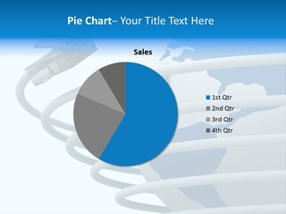 Closeup Ethernet Planet PowerPoint Template