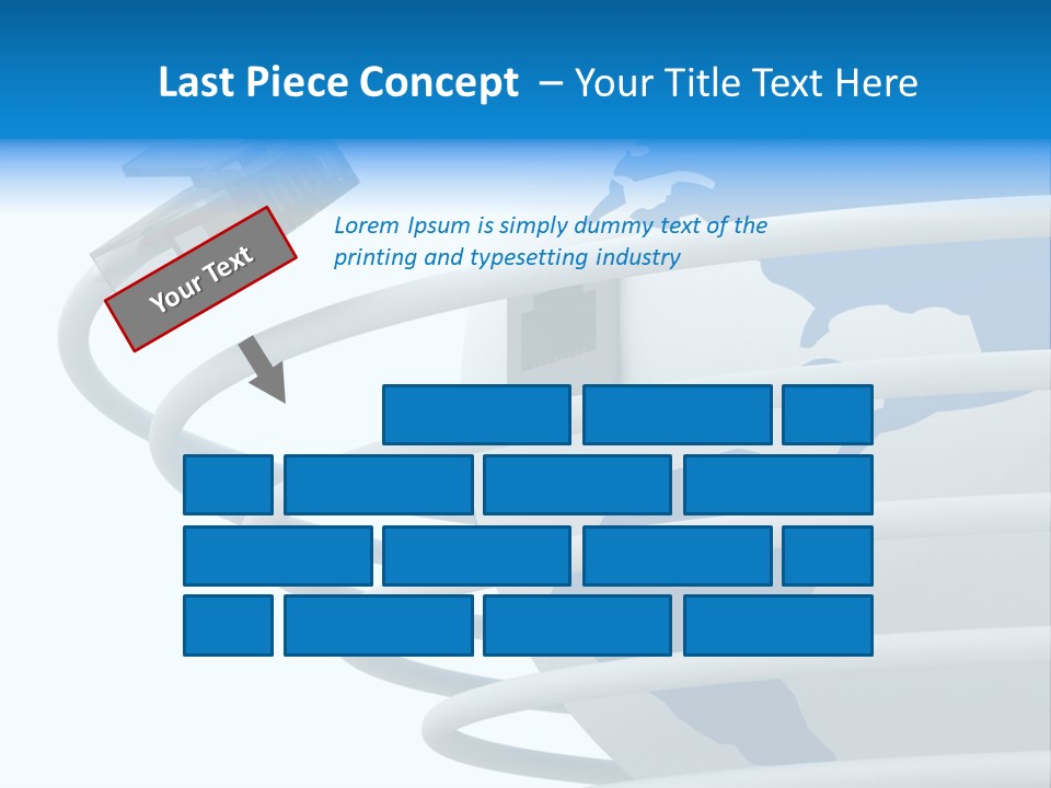 Closeup Ethernet Planet PowerPoint Template