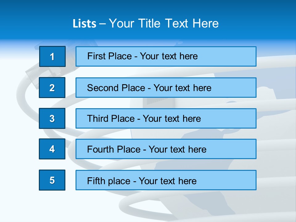 Closeup Ethernet Planet PowerPoint Template