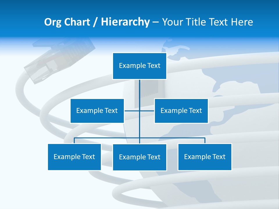 Closeup Ethernet Planet PowerPoint Template
