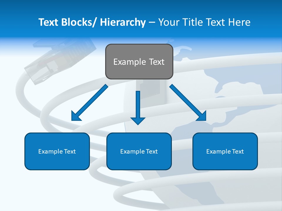 Closeup Ethernet Planet PowerPoint Template