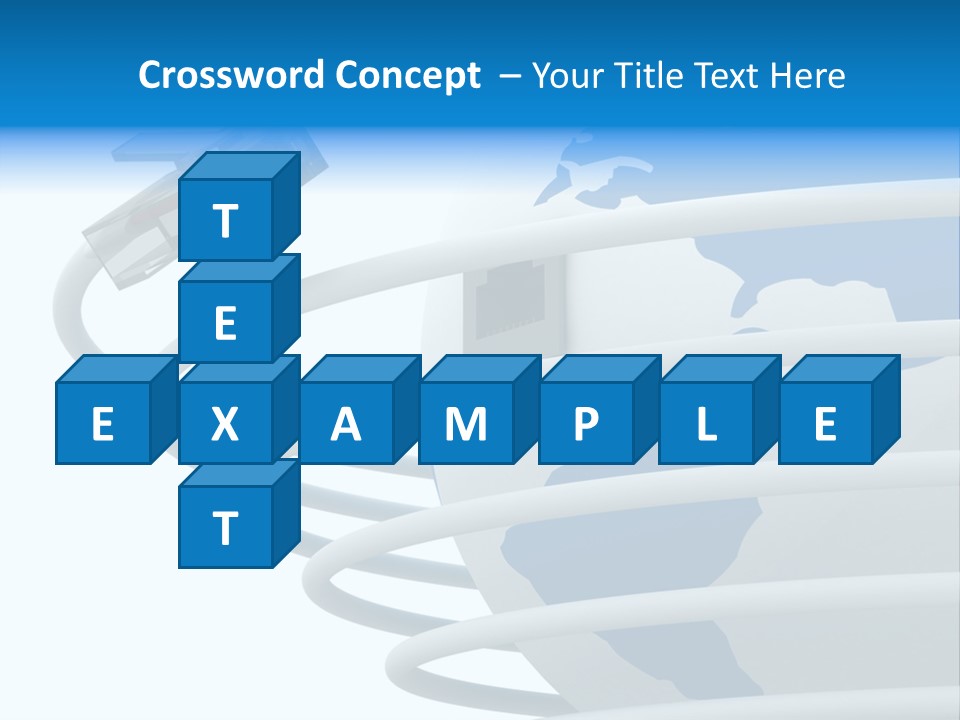 Closeup Ethernet Planet PowerPoint Template