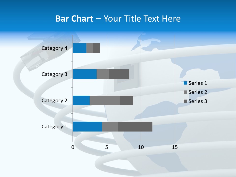 Closeup Ethernet Planet PowerPoint Template