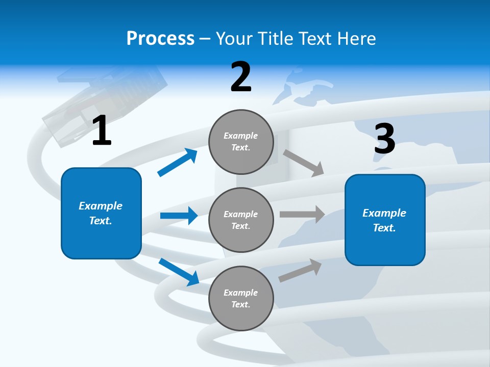 Closeup Ethernet Planet PowerPoint Template
