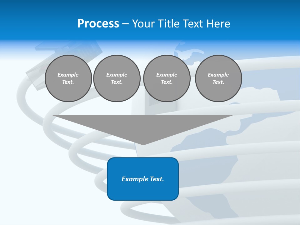 Closeup Ethernet Planet PowerPoint Template