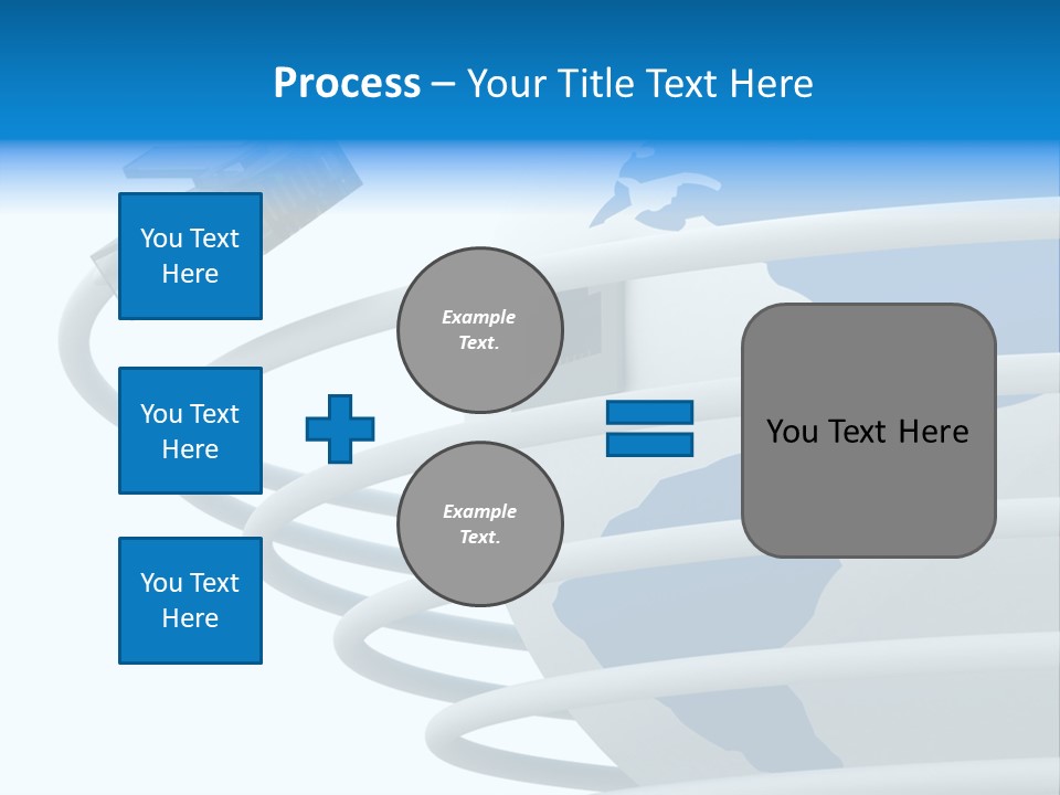 Closeup Ethernet Planet PowerPoint Template
