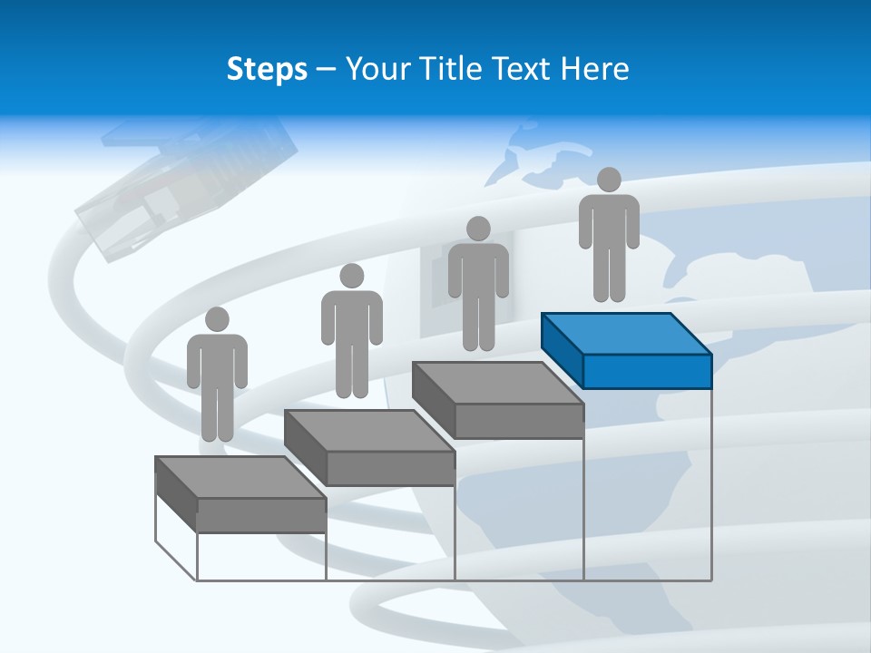 Closeup Ethernet Planet PowerPoint Template