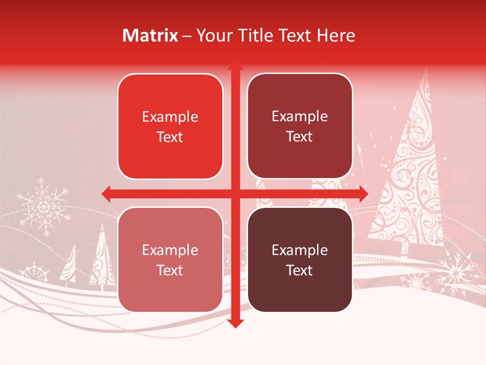 A Red And White Christmas Powerpoint Presentation PowerPoint Template