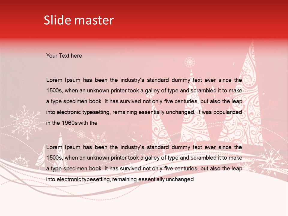 A Red And White Christmas Powerpoint Presentation PowerPoint Template