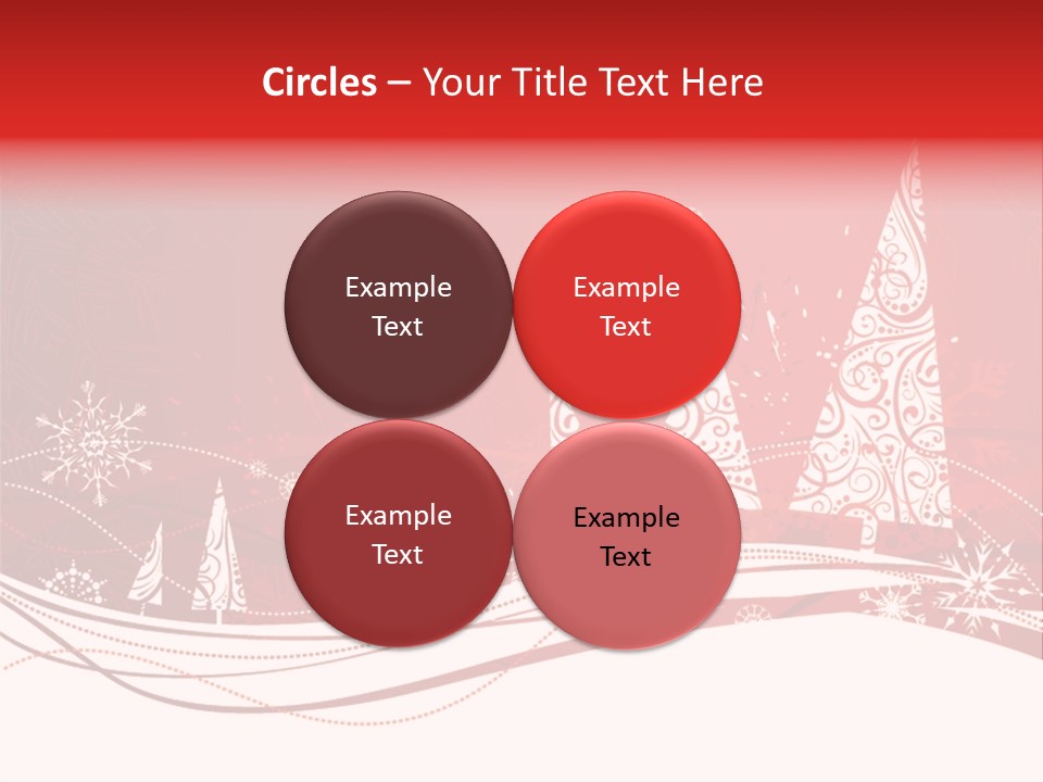 A Red And White Christmas Powerpoint Presentation PowerPoint Template